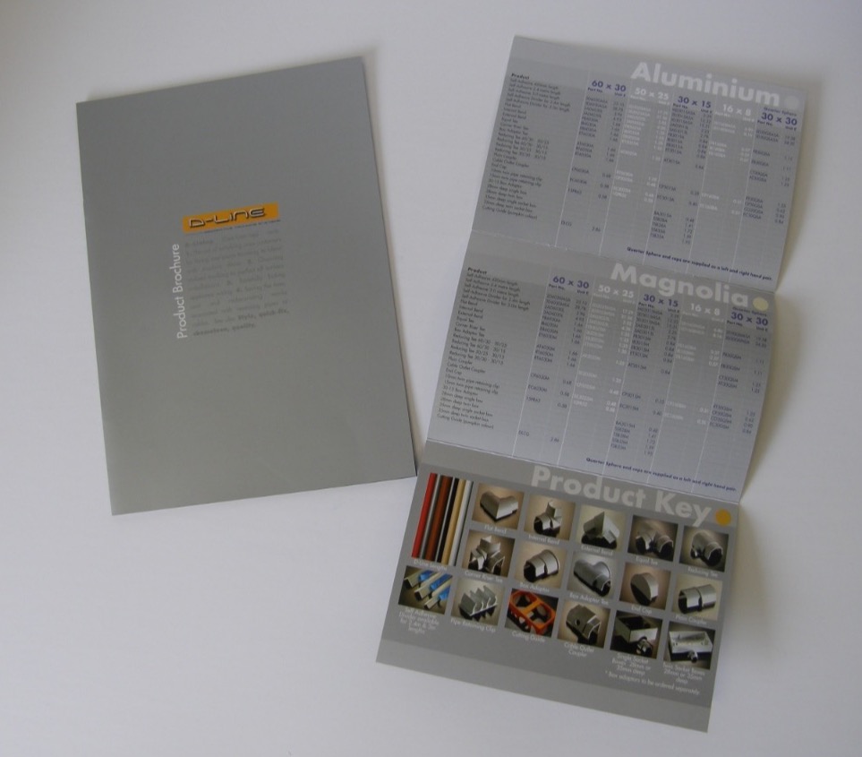 D LINE brochure origination design and print